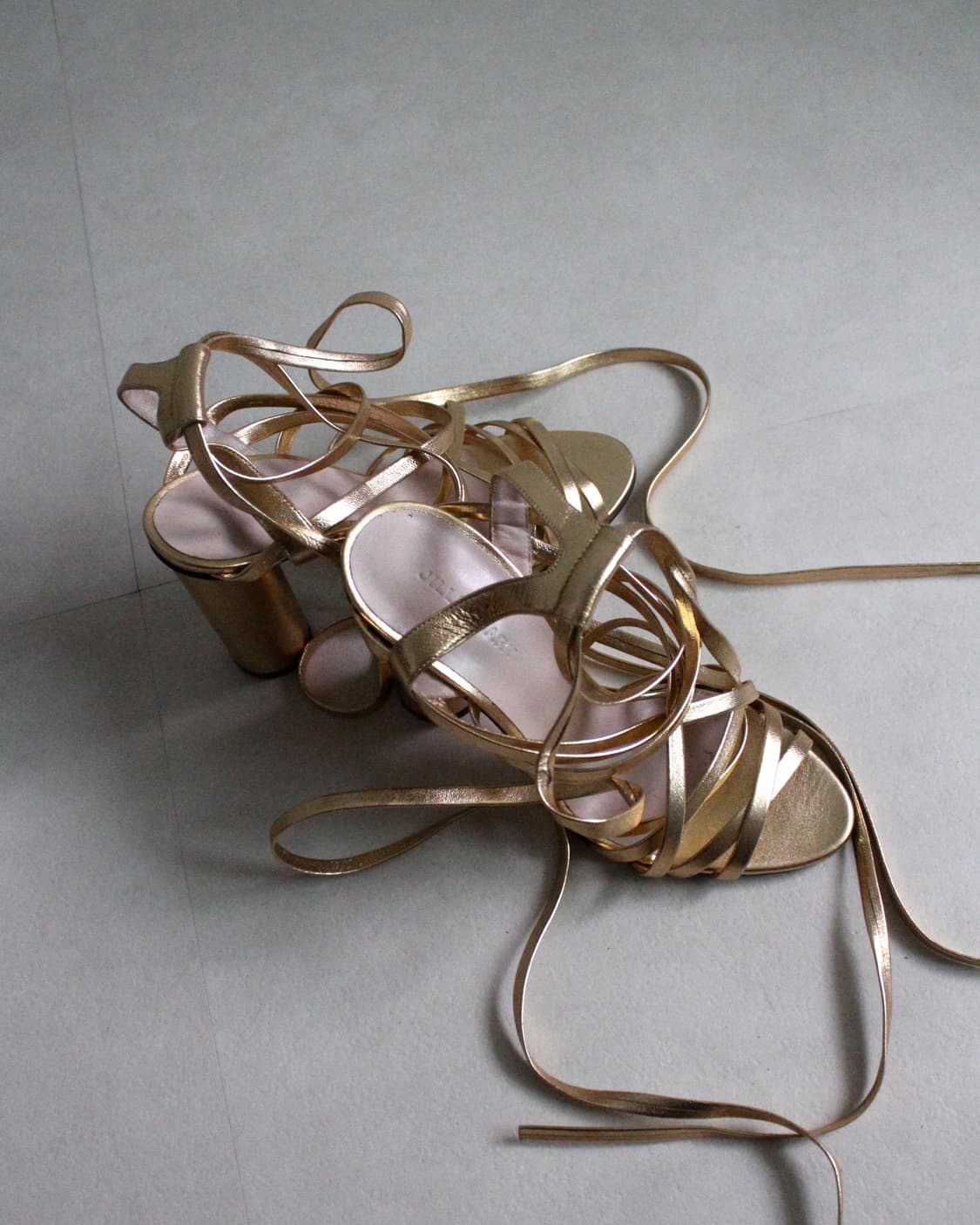 Jill stuart gold lace up heels 상품이미지4
