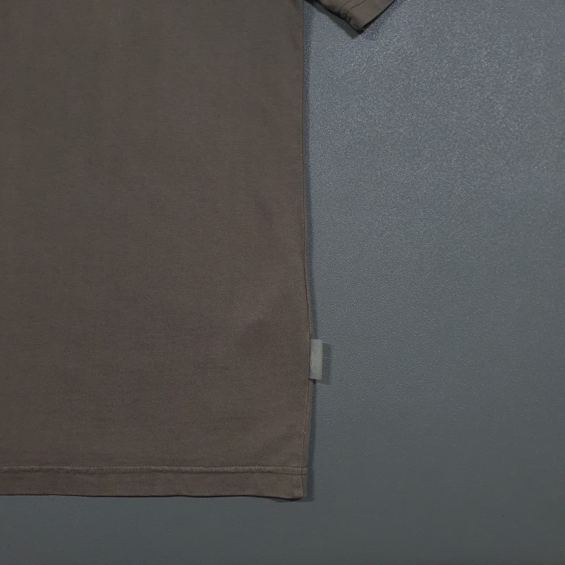 실측 XL 본투윈 블러 B 빅로고 오버핏 반팔 티셔츠 카키 브라운 1 상품이미지3