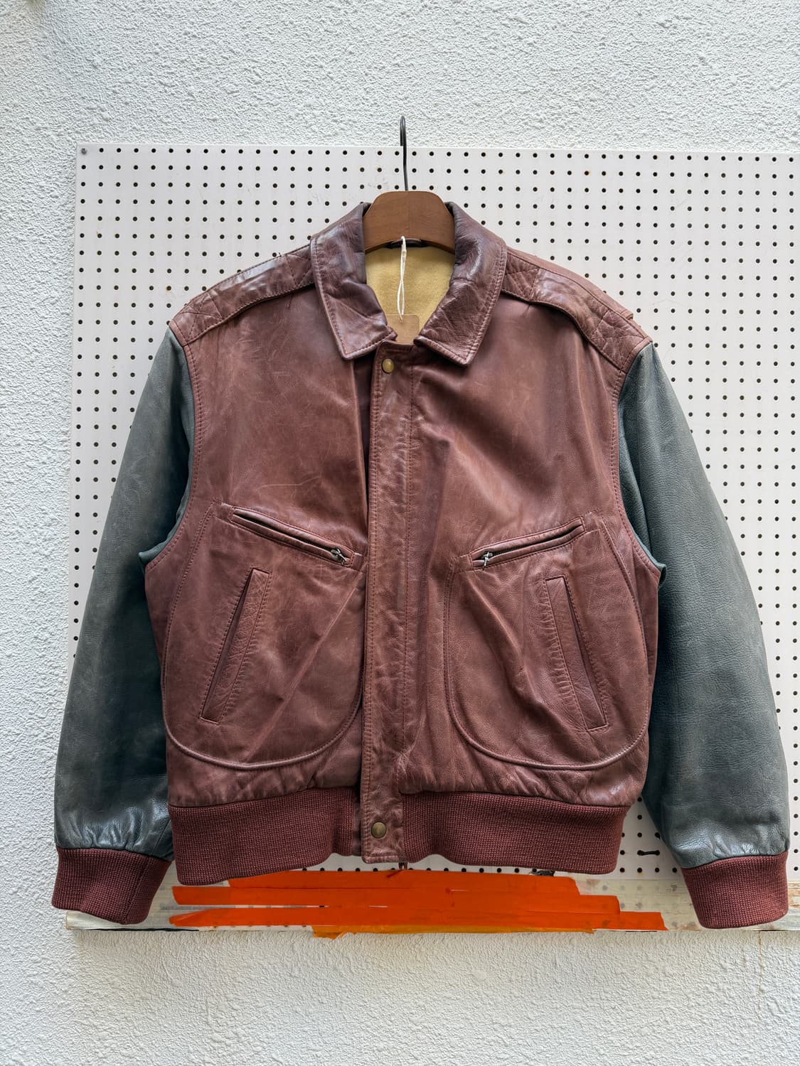 1980s SCOUT COWHIDE FLIGHT 빈티지 A-2 레더봄버 상품이미지1