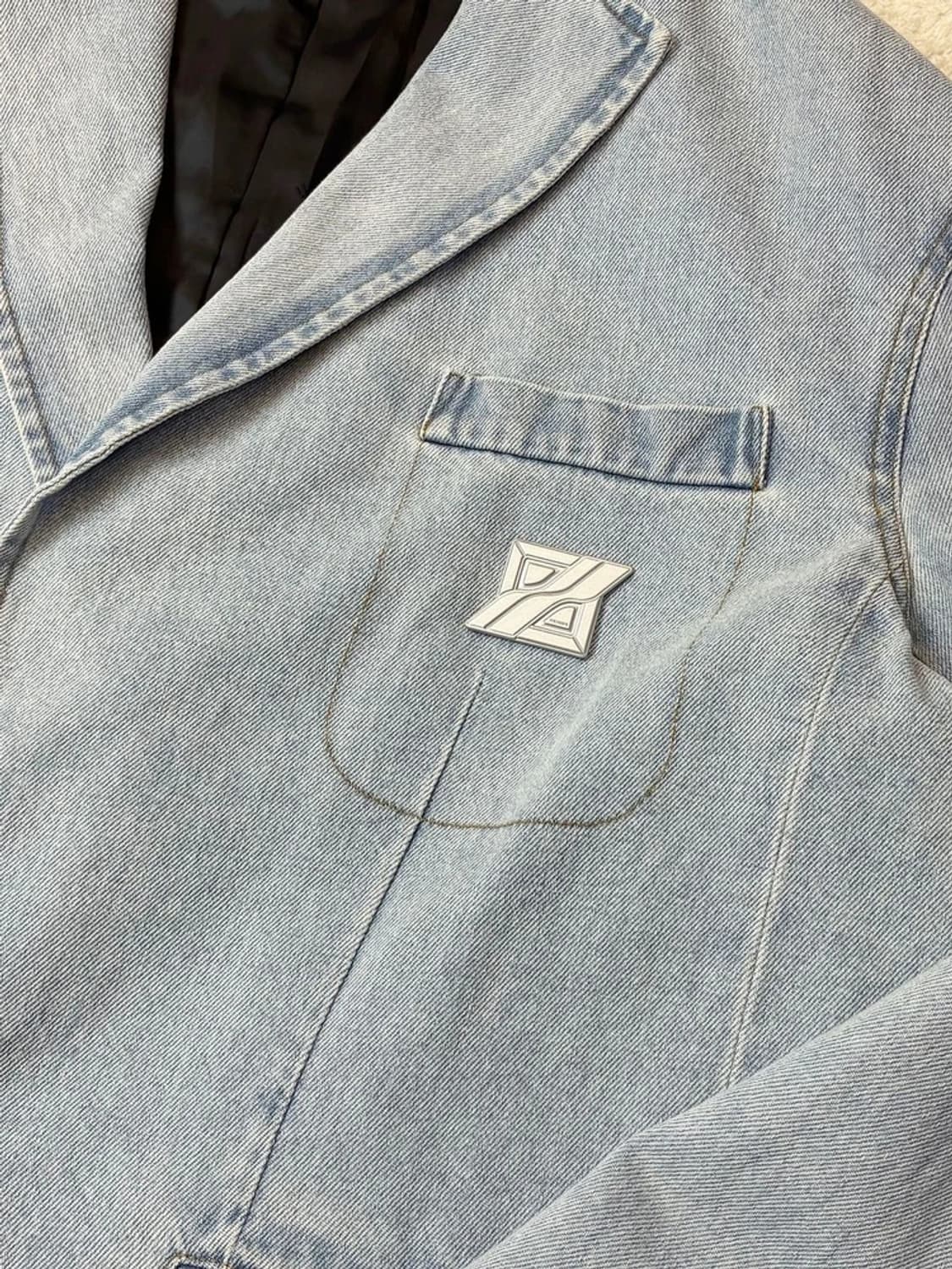 웰던 WE11DONE 22ss 워시드데님 블레이저 PN6099    상품이미지3