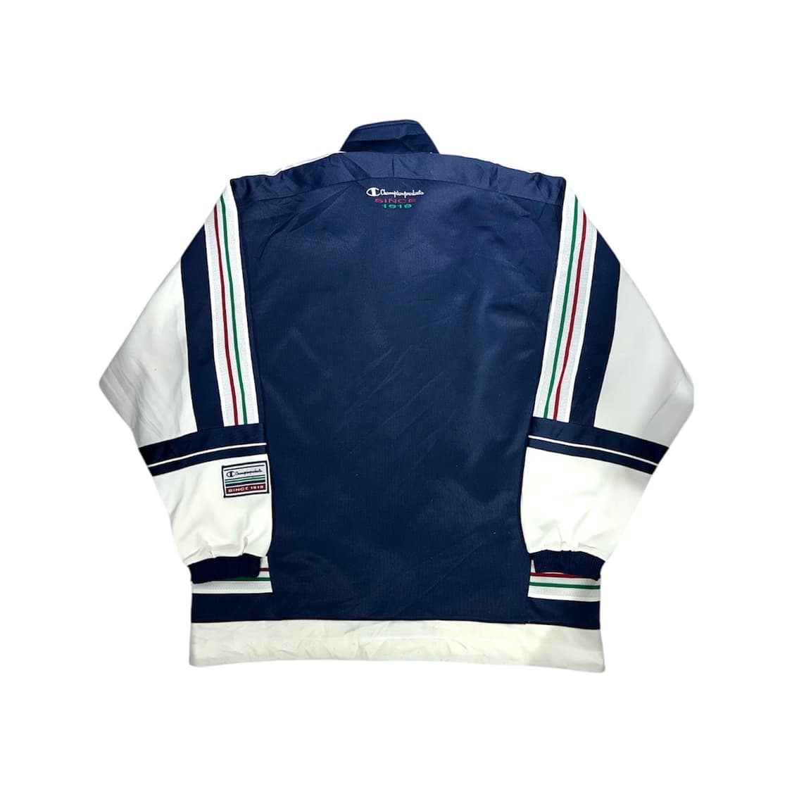 챔피온 네이비 화이트 오버핏 트랙탑 져지 L 상품이미지6