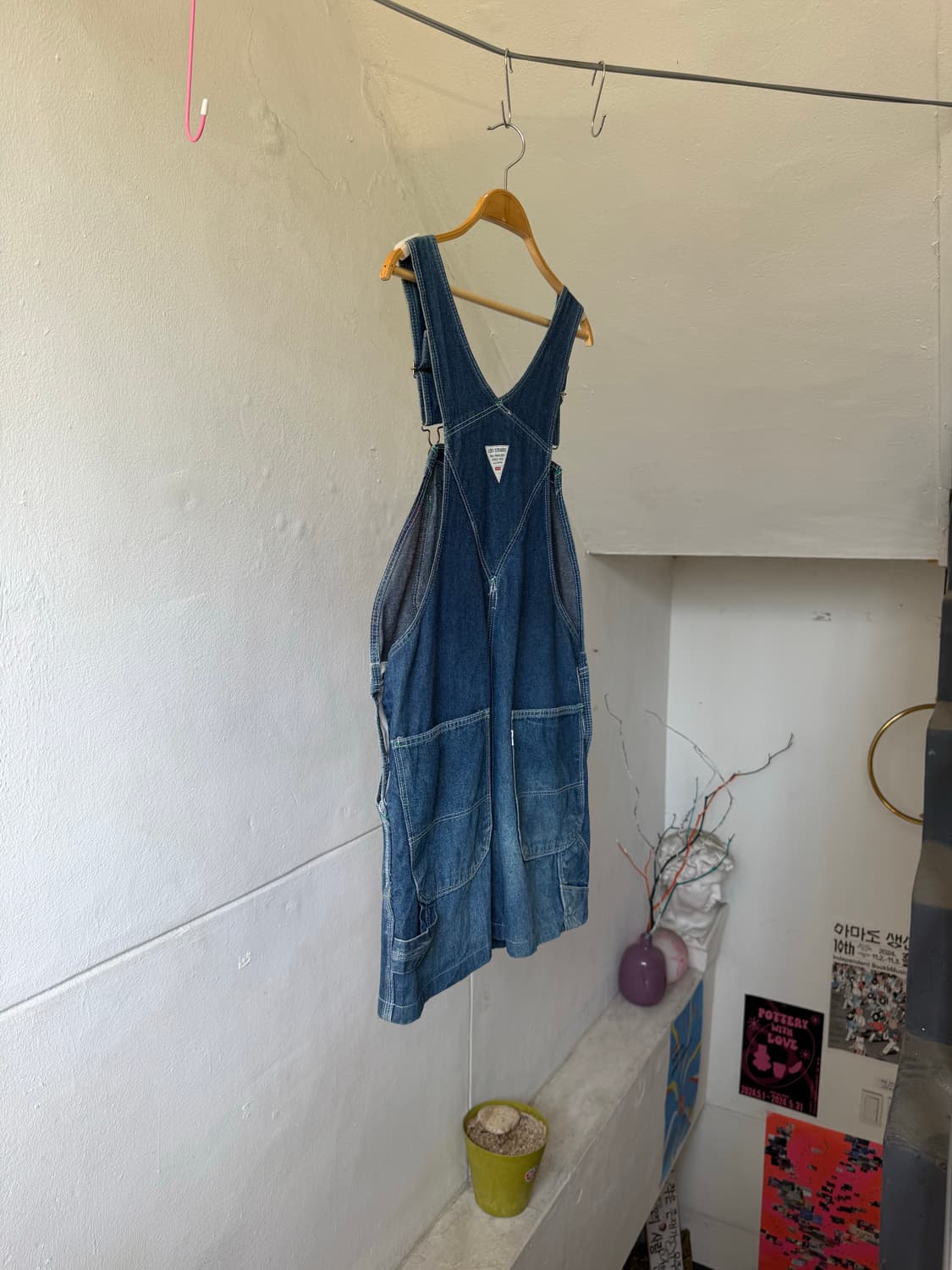 LEVI‘S 고전 데님 멜빵 스커트 상품이미지7