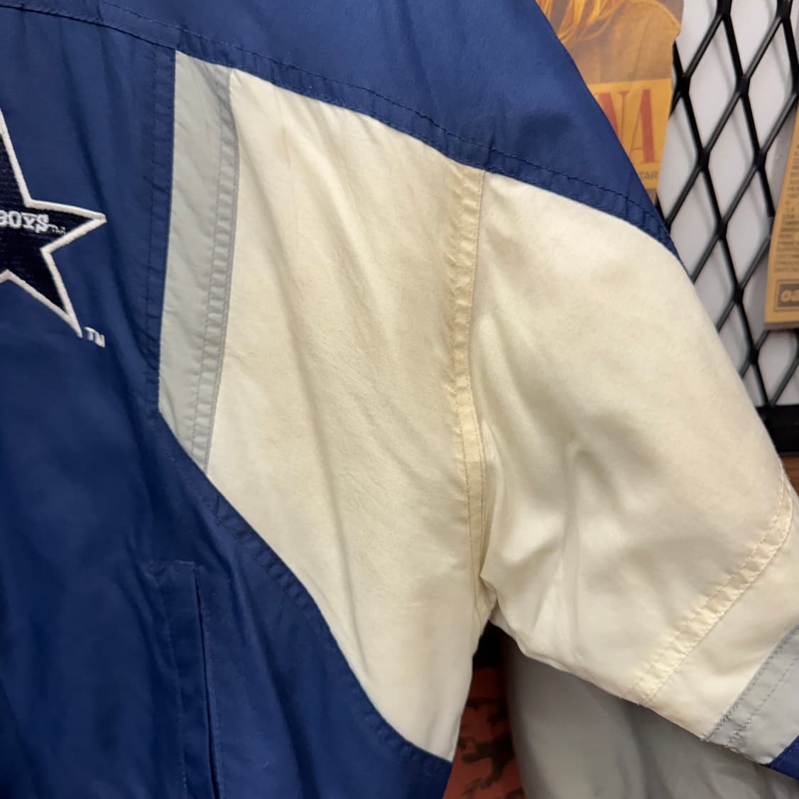 90s NFL X Dallas Cowboys 점퍼 빅로고 포인트 블루 상품이미지8
