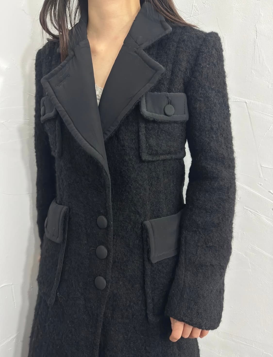 Black long coat (chanel style) / 블랙 코트 상품이미지3