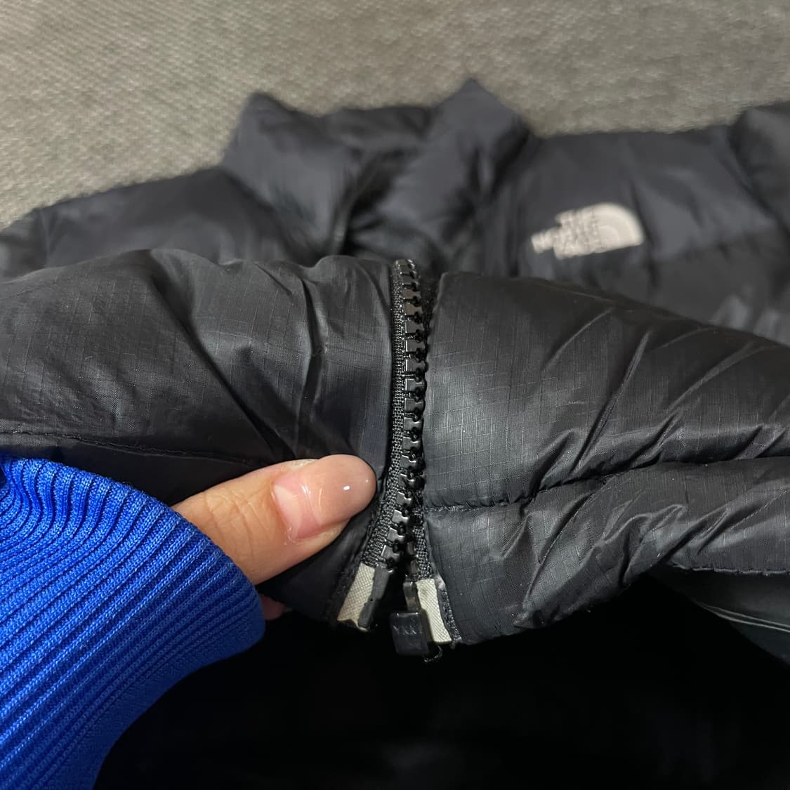 노스페이스 블랙 구스다운 패딩 100 상품이미지5