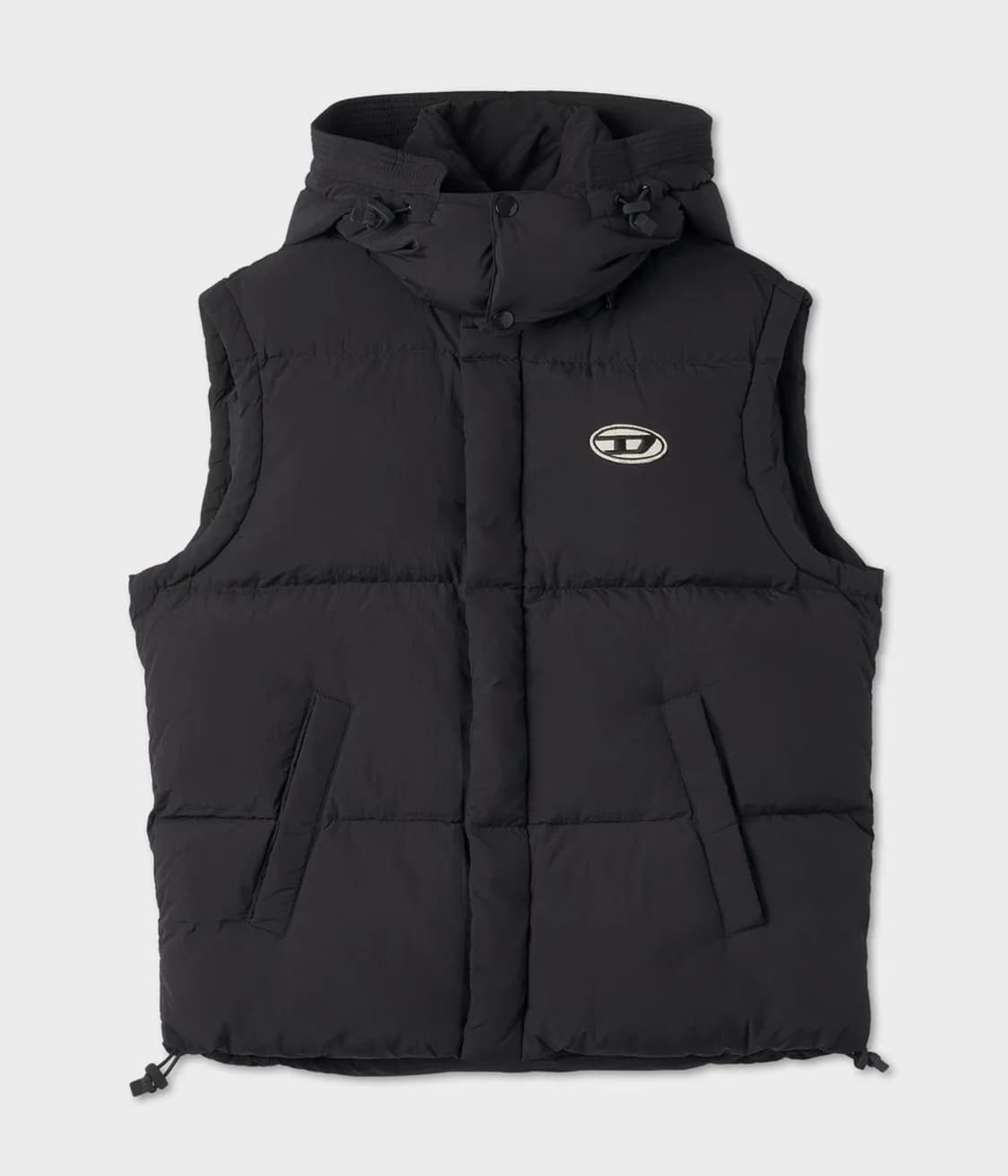 디젤 롤프 패딩 베스트 블랙 L 상품이미지1