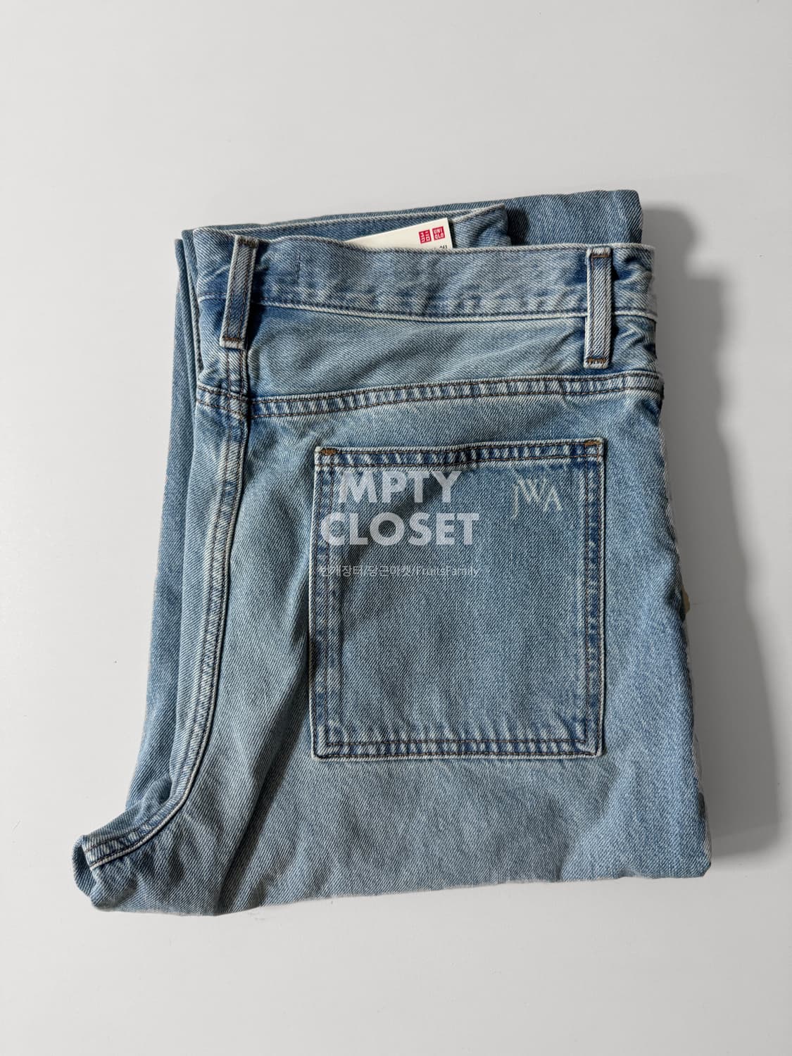 [32] 유니클로 JWA 스트레이트 데님팬츠 63 blue 상품이미지1