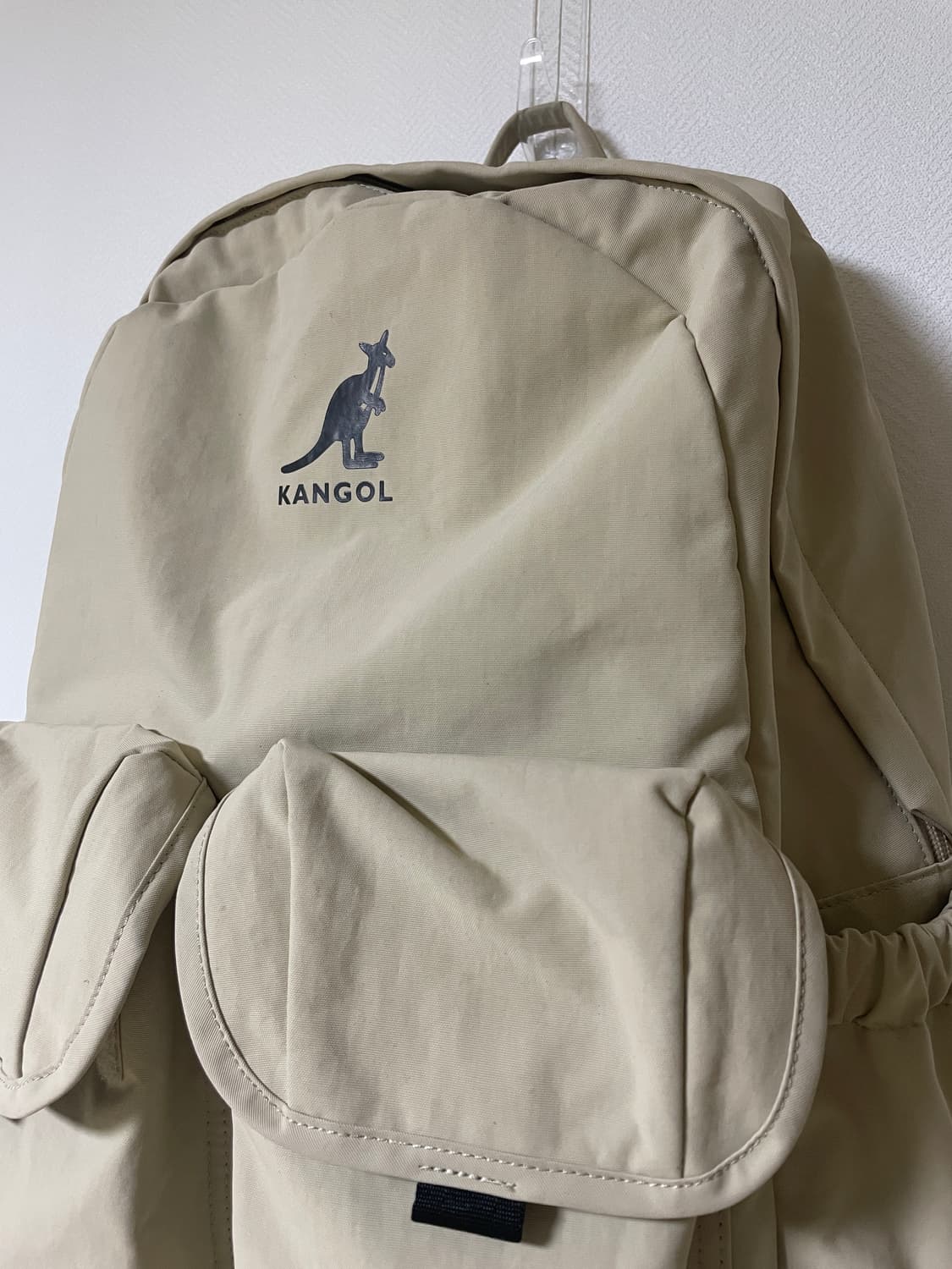 캉골 에센셜2 포켓 베이지 백팩 상품이미지2