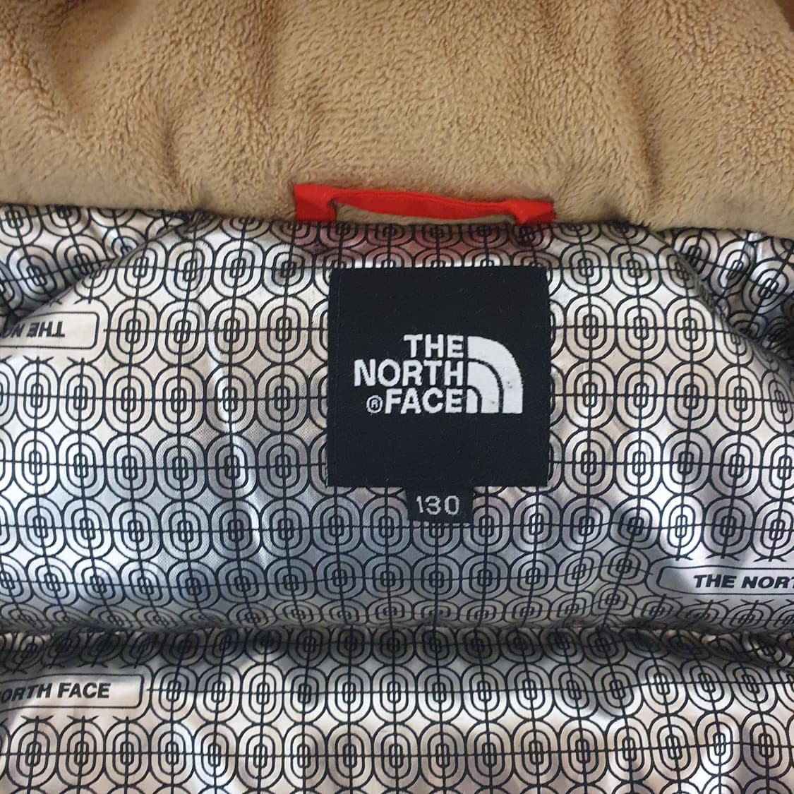 노스페이스 키즈 배색 구스다운 패딩 130 상품이미지4