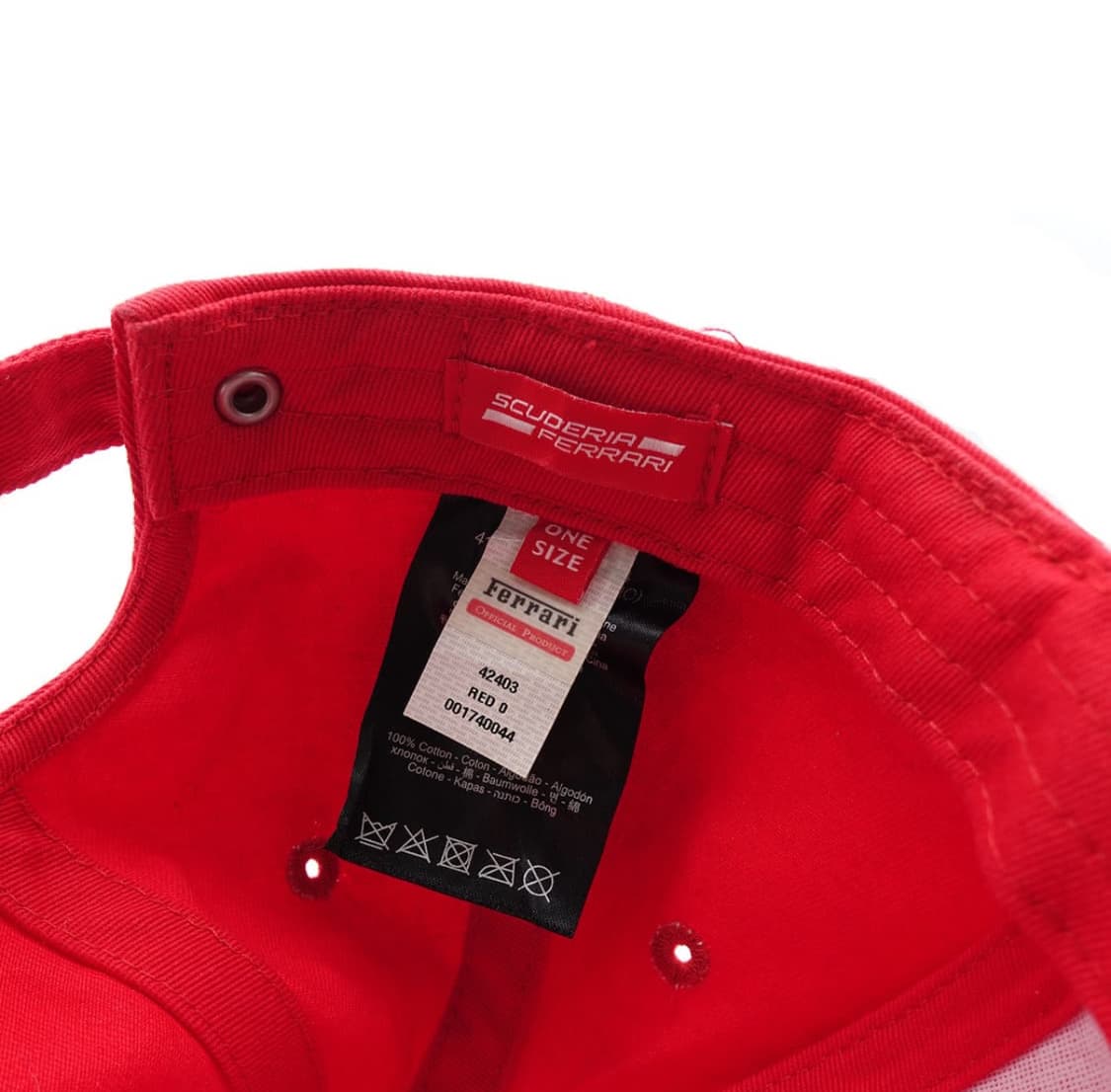 FERRARI 스쿠데리아 페라리 F1 포뮬러원 레드 캠프캡 볼캡 상품이미지6