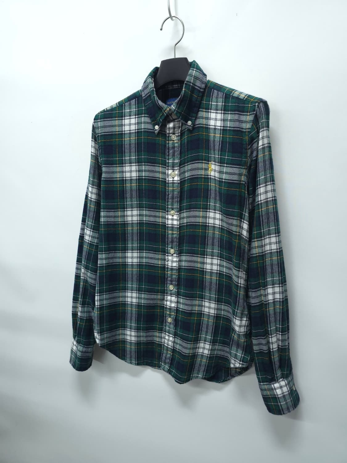 폴로랄프로렌 코튼 그린체크 셔츠 (XS) 상품이미지2