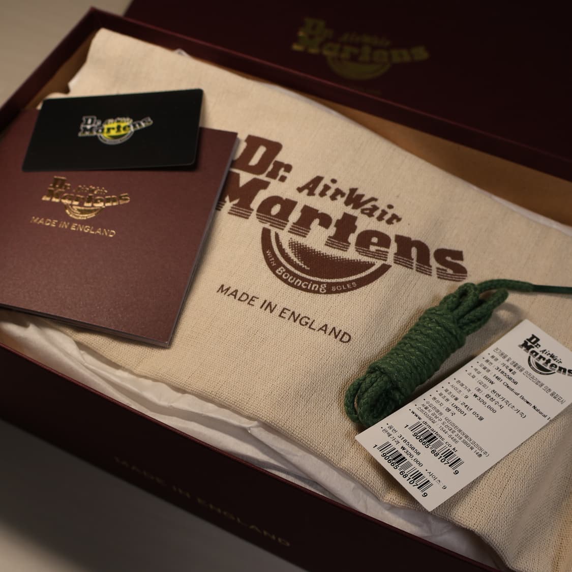 닥터 마틴 1461 내츄럴 텀블 체스트넛 브라운(UK9) 상품이미지8