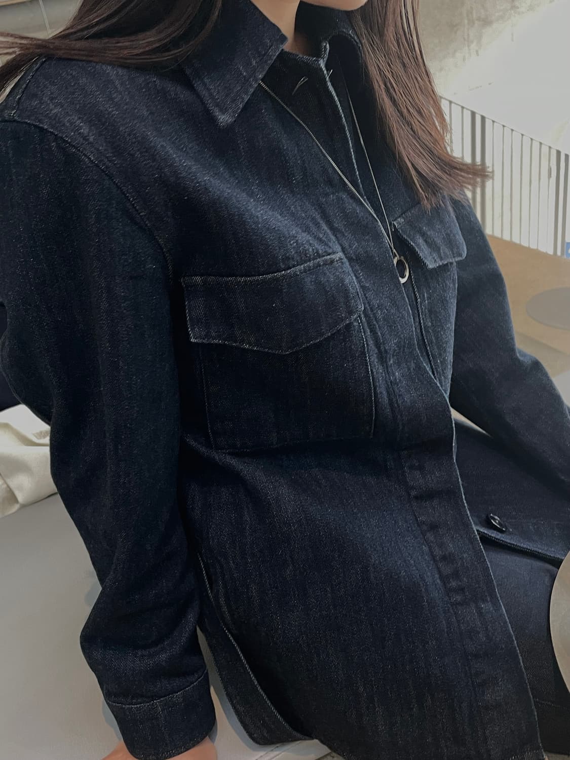 유니클로 데님 셔츠  상품이미지1