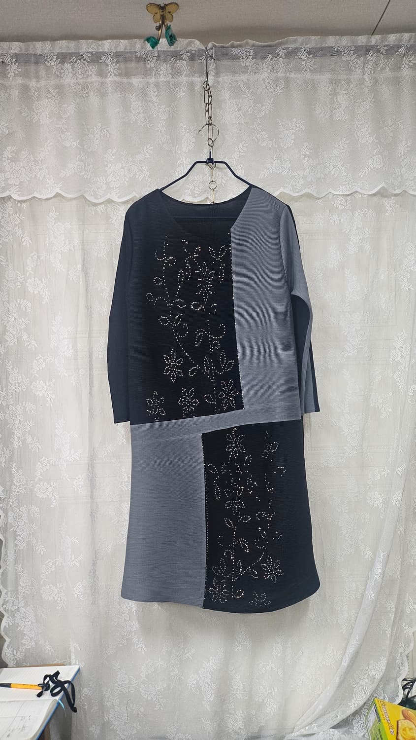 플리츠 주름 롱원피스  상품이미지1