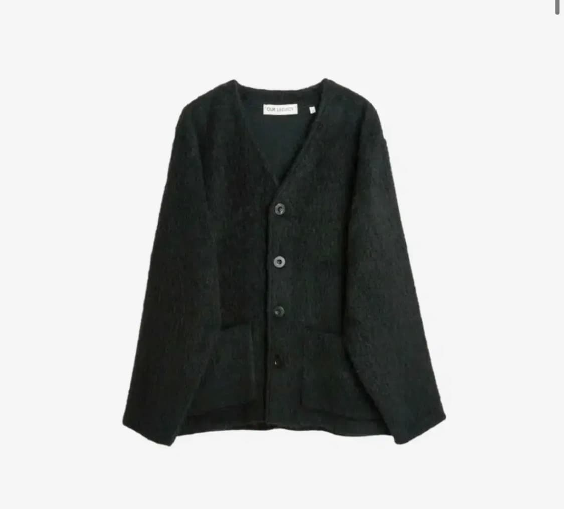 [48] 아워레가시 모헤어 가디건 블랙 상품이미지1