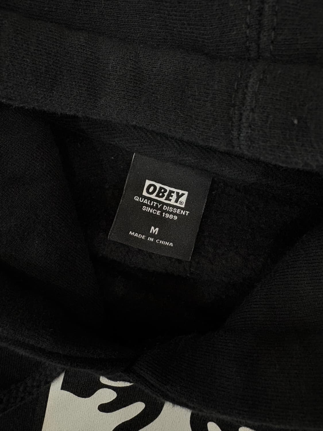 obey 오베이 후드티 블랙m 상품이미지3