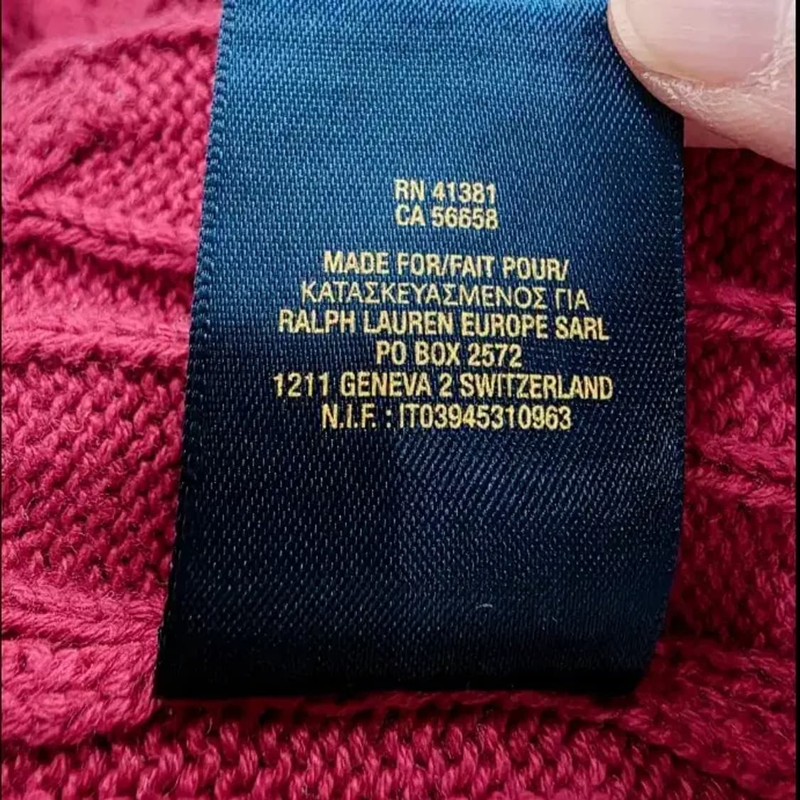 폴로 랄프로렌 키즈 케이블 니트 95 상품이미지4