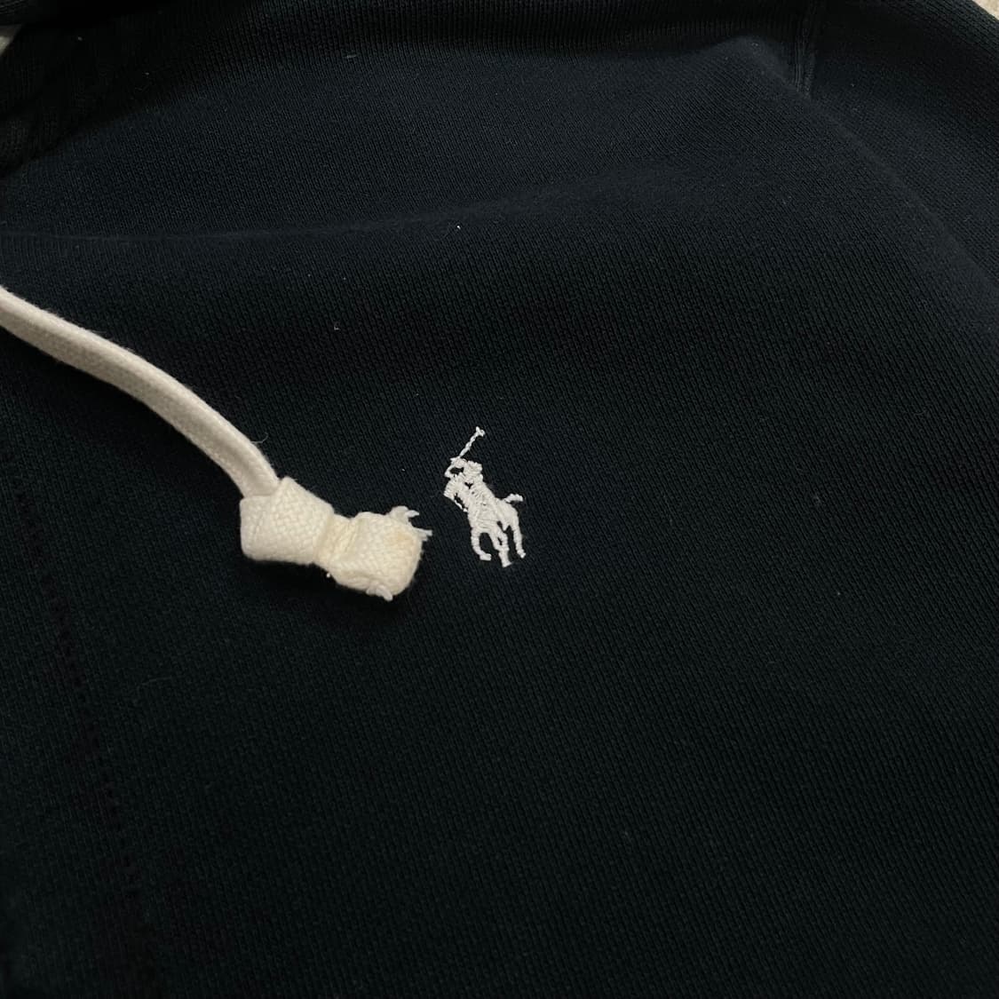 폴로 랄프로렌 포니 로고 써멀 후드집업 블랙 상품이미지3