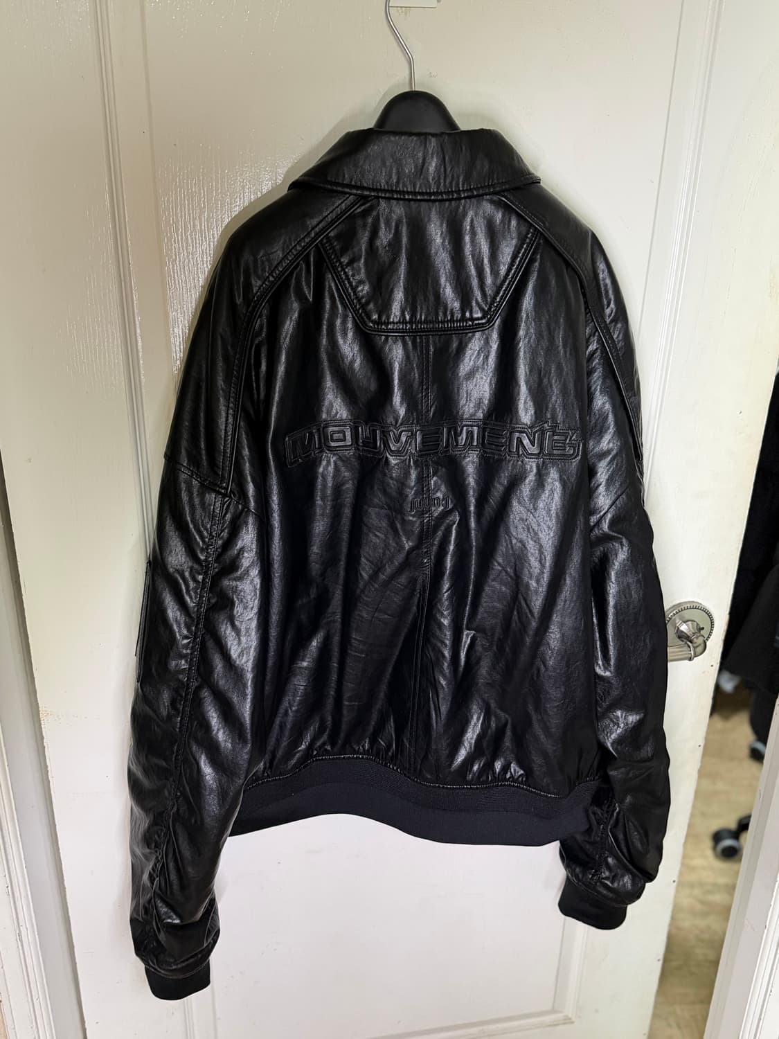 [50] 준지 페이크레더 바시티 자켓 상품이미지2