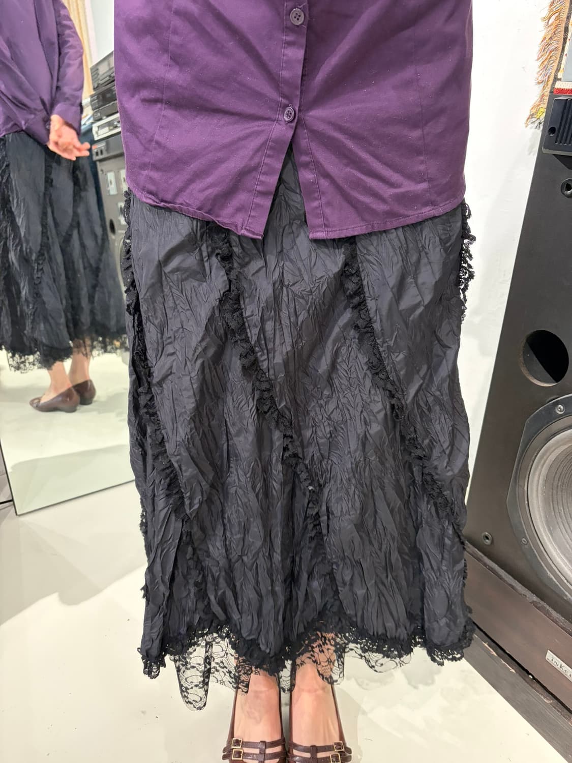 Black Lace Skirt 상품이미지1