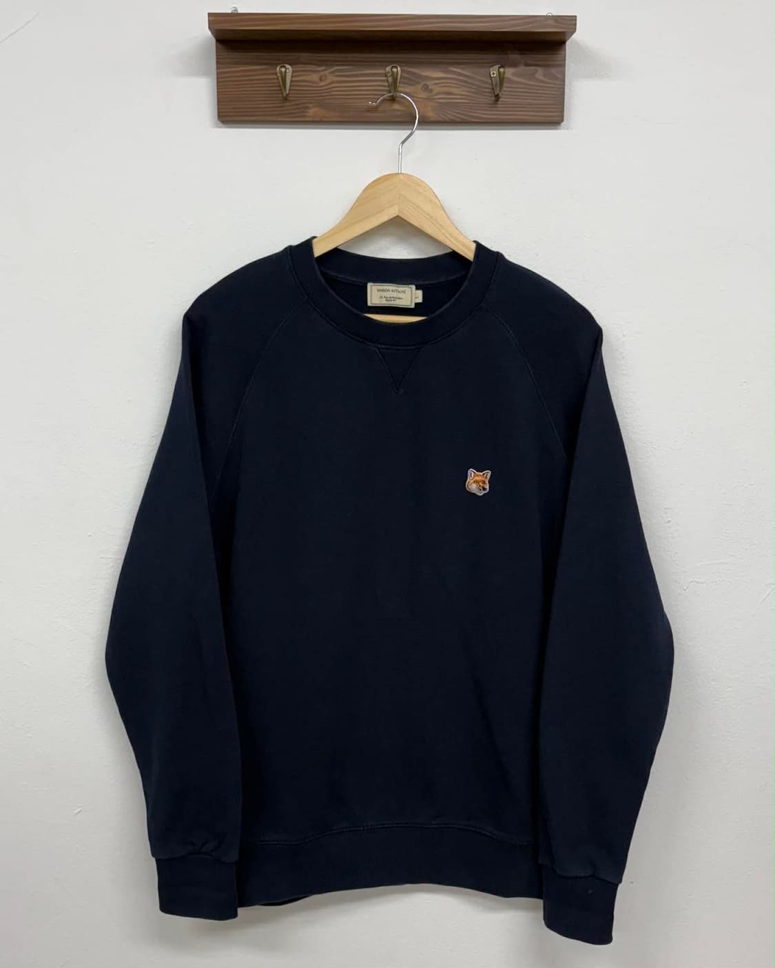 [L] 메종키츠네 네이비 맨투맨 스웻셔츠 상품이미지1