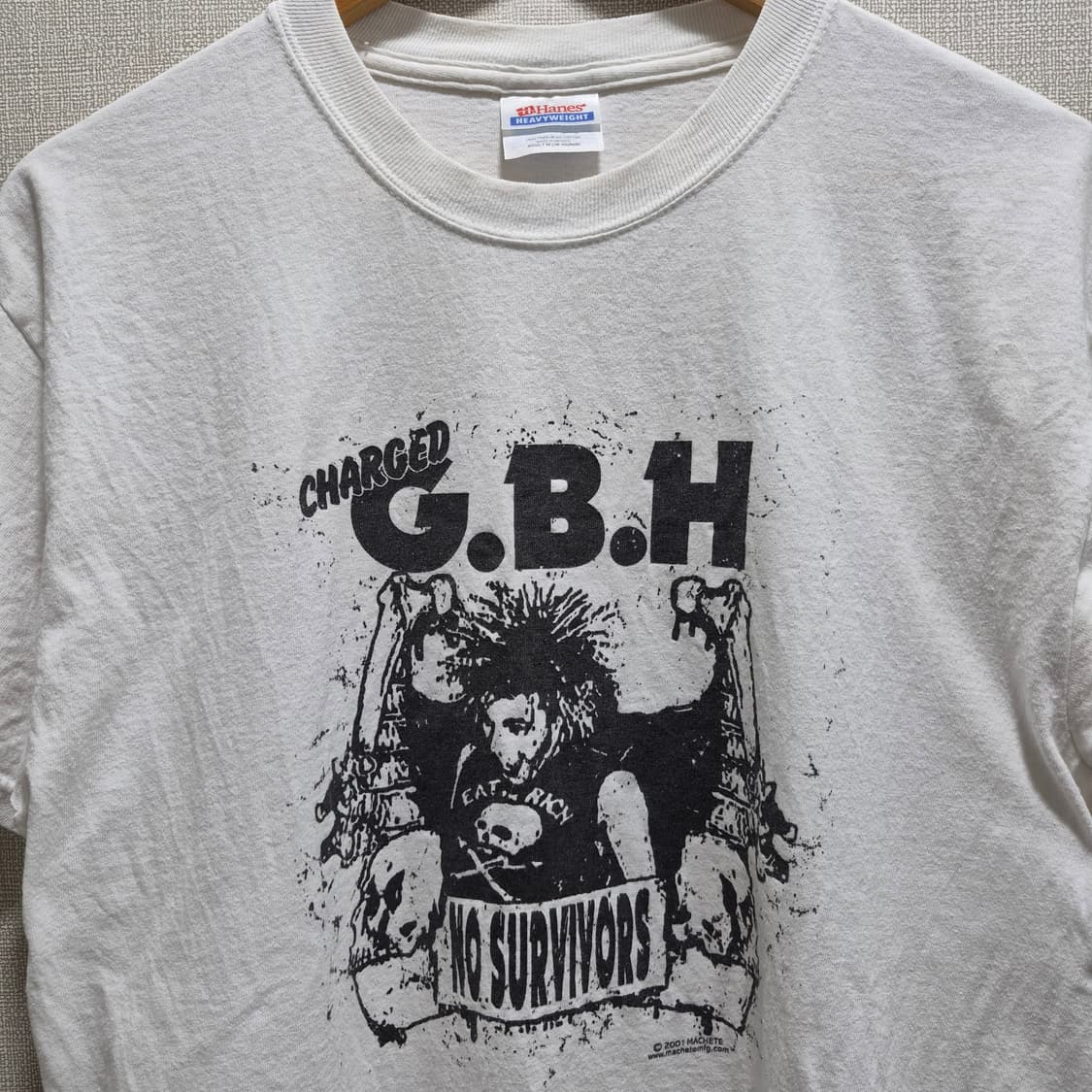 (M) 00s hanes charged G.B.H 밴드 티셔츠 상품이미지2