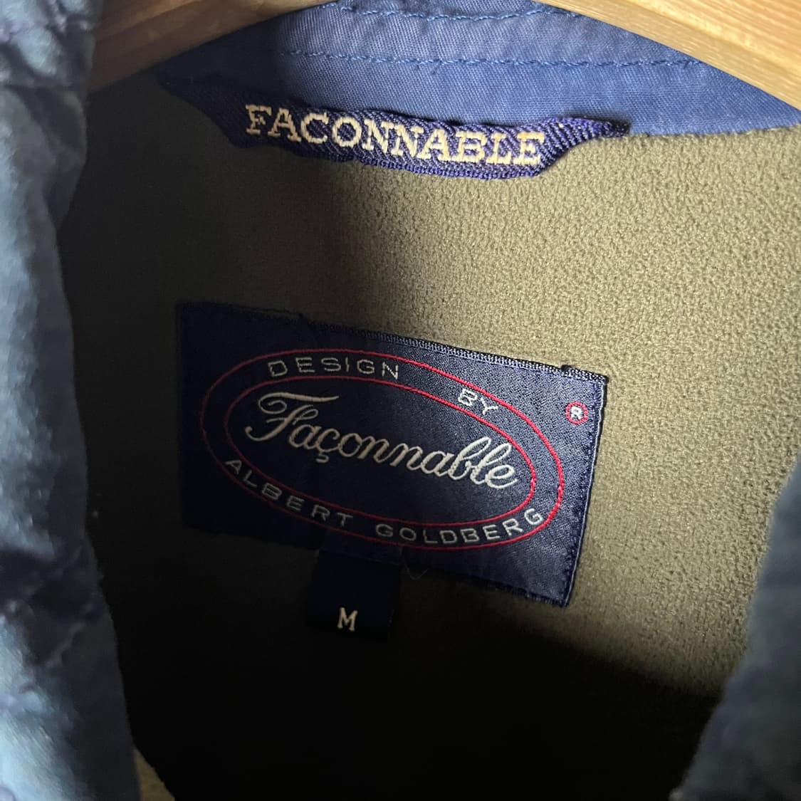 [Faconnable] 90's 파쏘나블 엘보패치 퀼팅 파데드자켓 상품이미지4