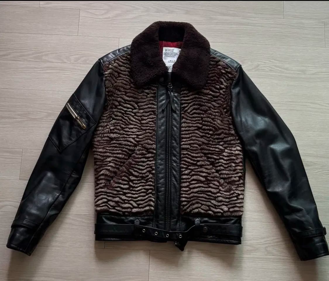 정품 디아프바인 8주년 기념 그리즐리 가죽 자켓 사이즈:S(95) 상품이미지1