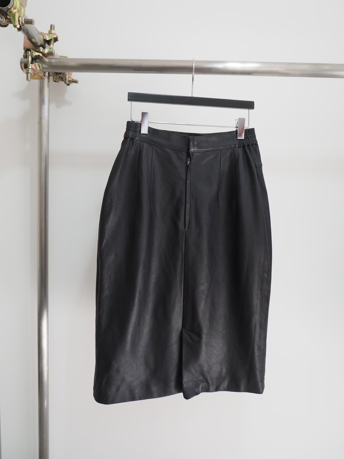 vintage sheepskin leather skirt  상품이미지4