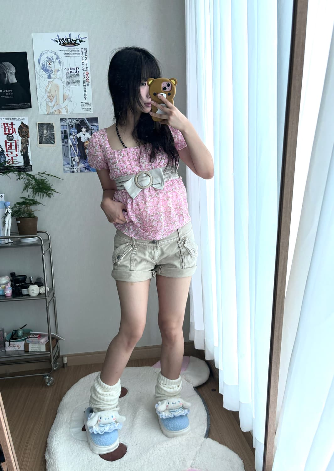 히메갸루 로걀 리즈리사깔 리본 탑 상품이미지2