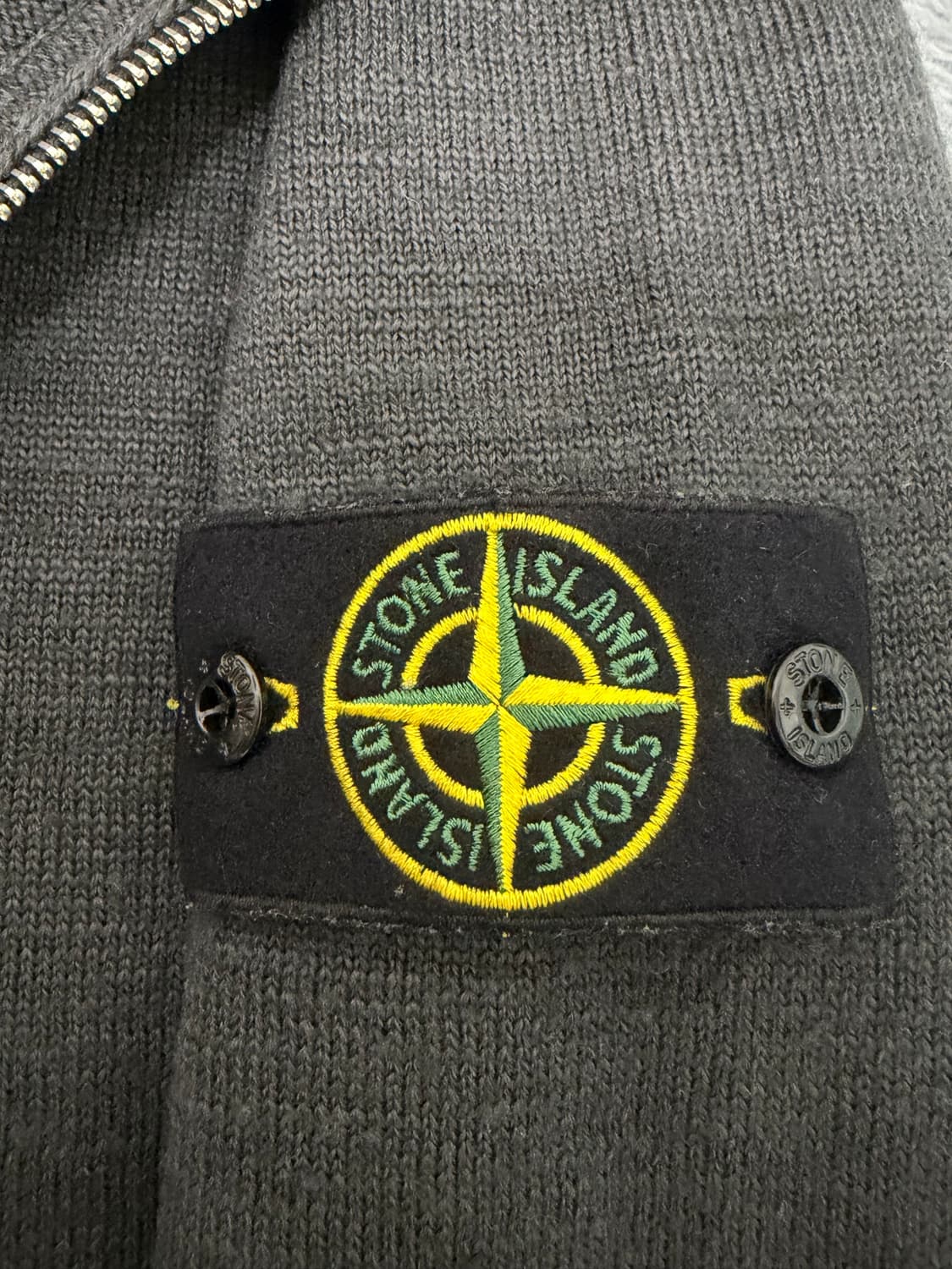 스톤아일랜드 니트 후드 집업 S 상품이미지3