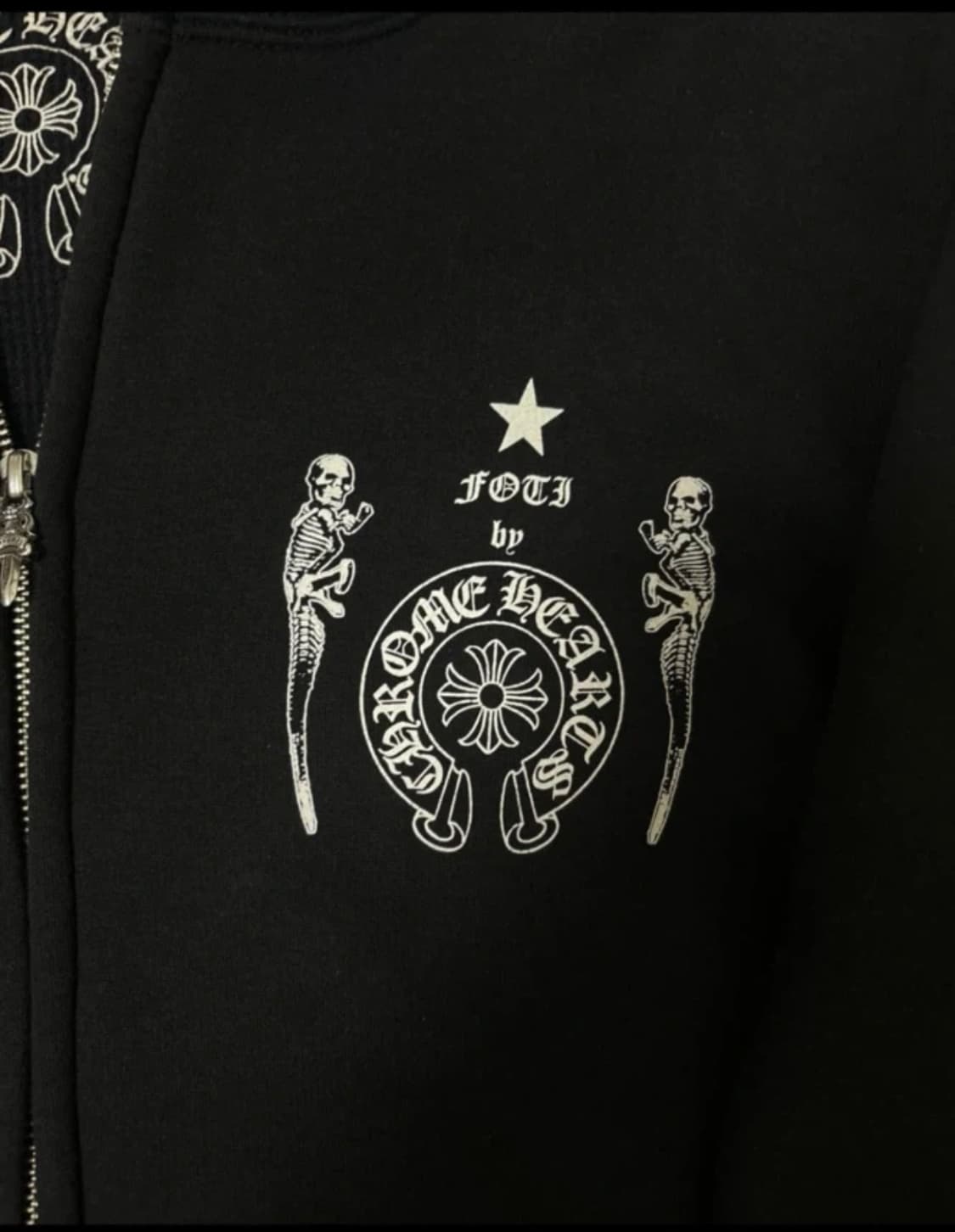 크롬하츠 포티 홀스슈 후드집업 L 상품이미지2