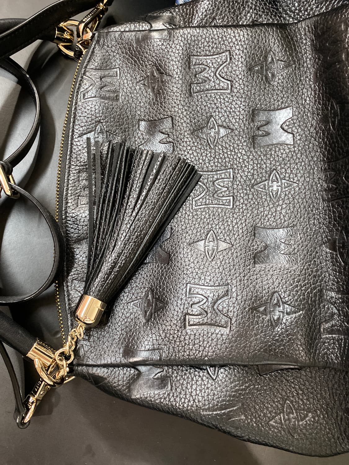 메트로시티 블랙 패턴 가방 고 상품이미지7