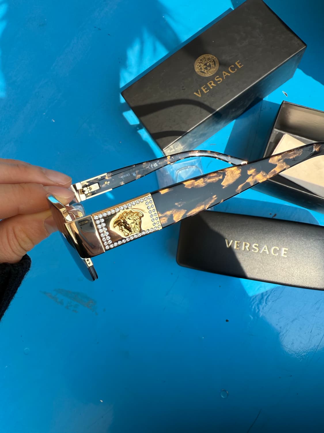 베르사체 안경 및 선글라스 (갈색변색 커스텀) 상품이미지5