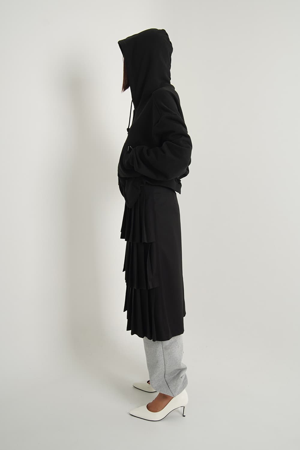 언노운블루 OG 플리츠 스커트 BK M 상품이미지8