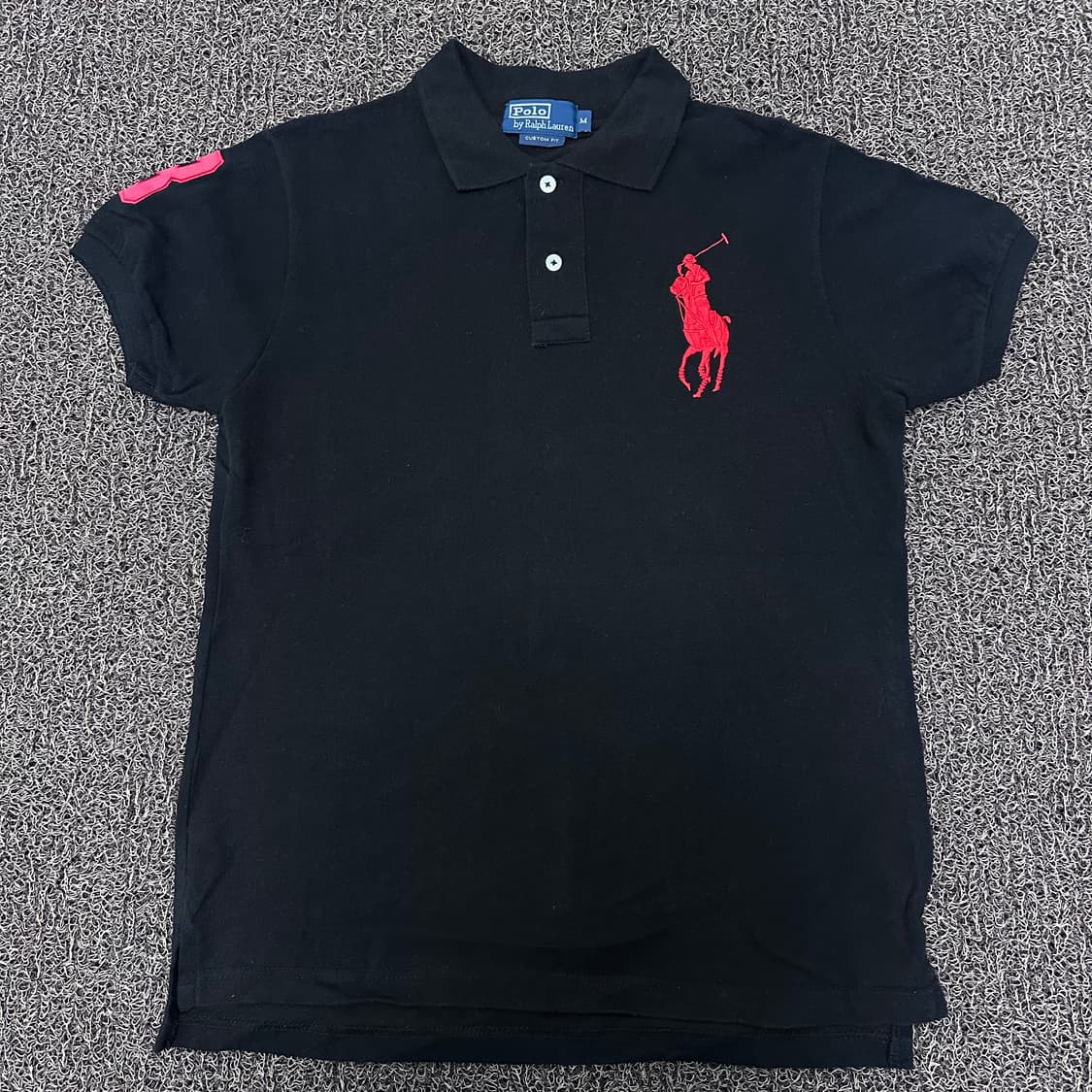 POLO 폴로 랄프로렌 빅포니 카라티 여성 반팔티셔츠 블랙 M 상품이미지1