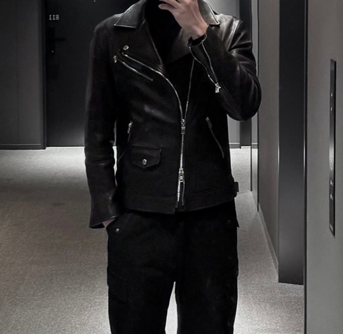 누아르 라르메스 램스킨 라이더 자켓 상품이미지1