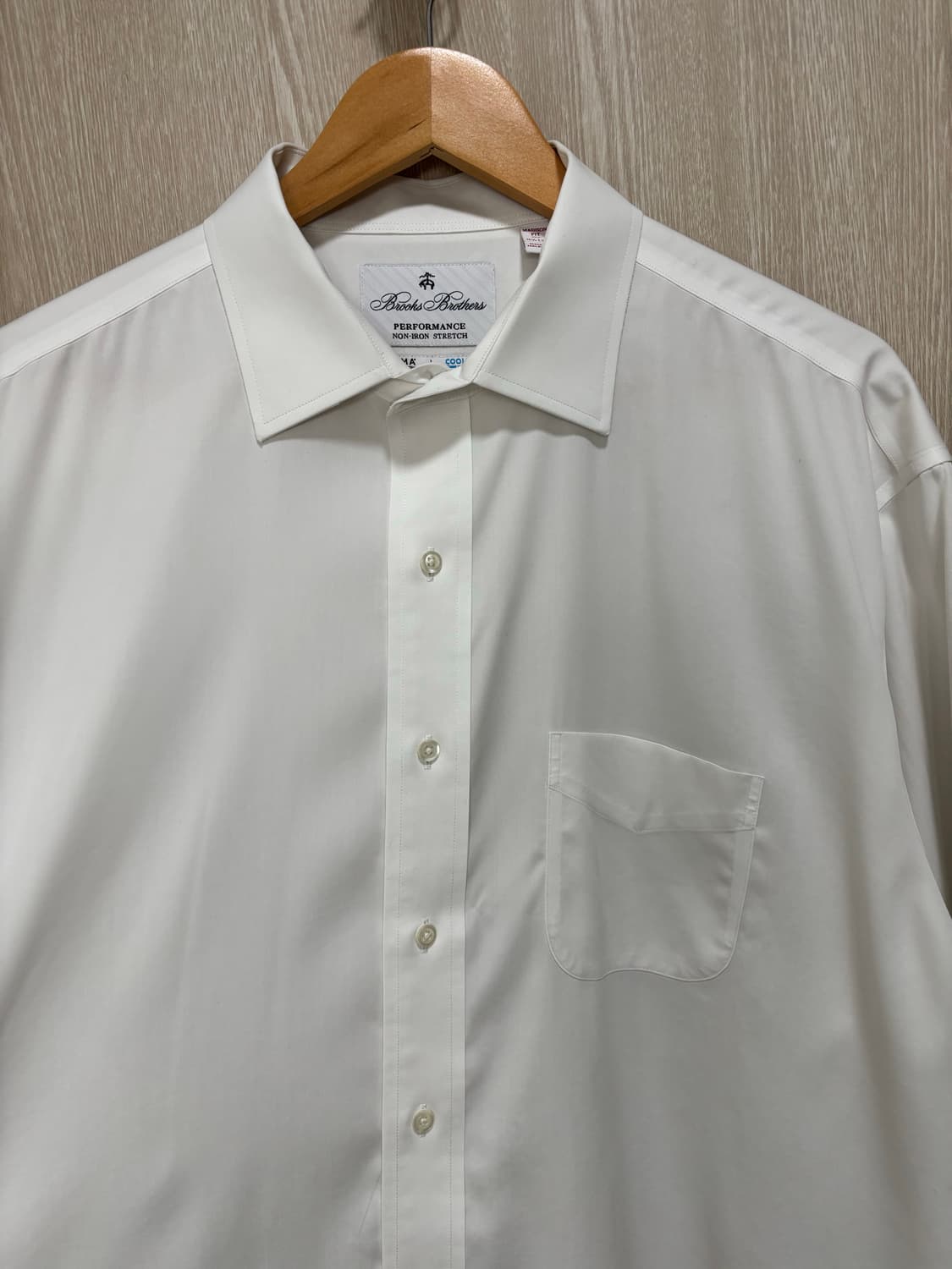 브룩스브라더스 수피마코튼 쿨맥스 메디슨핏 화이트셔츠/110~115 상품이미지2