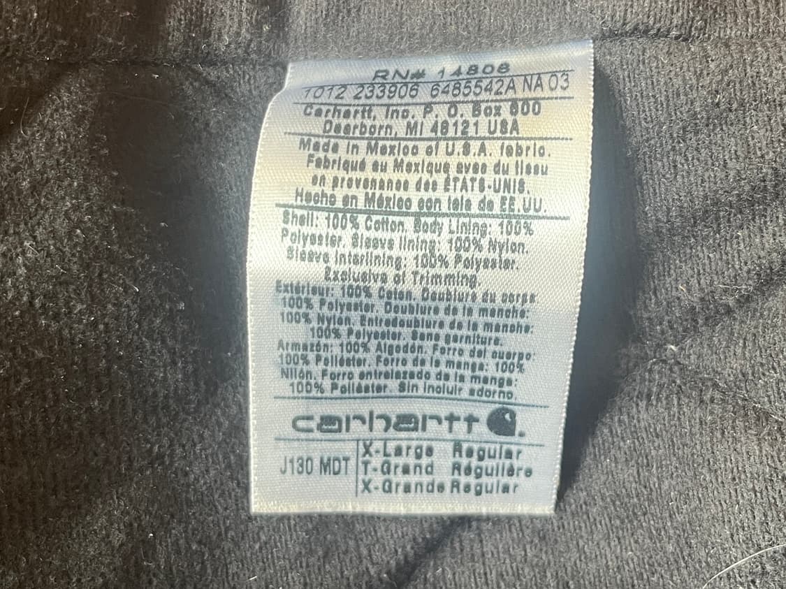 빈티지 칼하트 J130 MDT 샌드스톤 액티브 자켓 상품이미지5