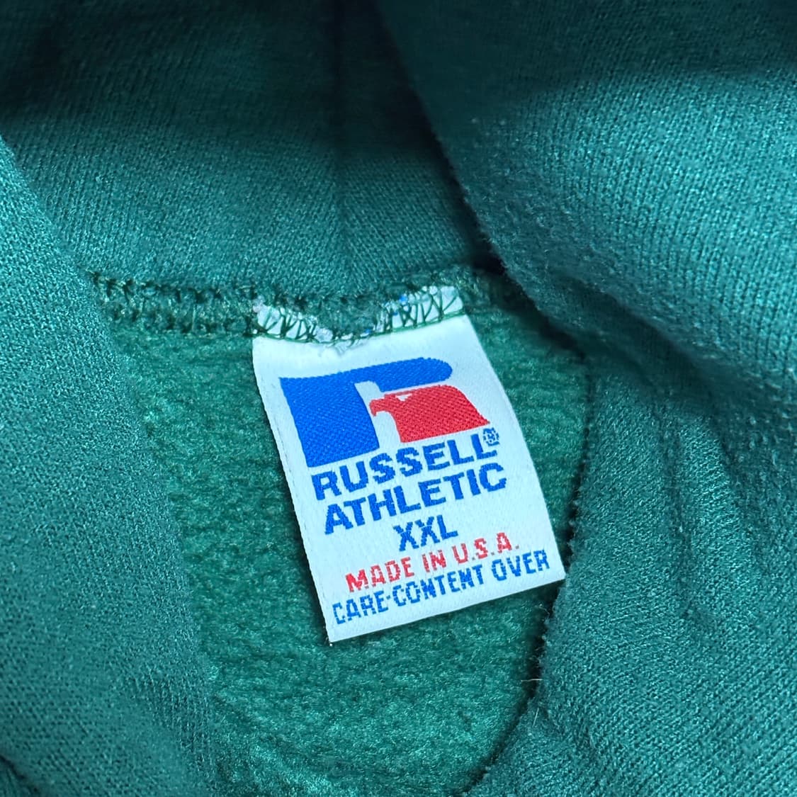 🇺🇸 90s 러셀 후드티 그린 상품이미지3