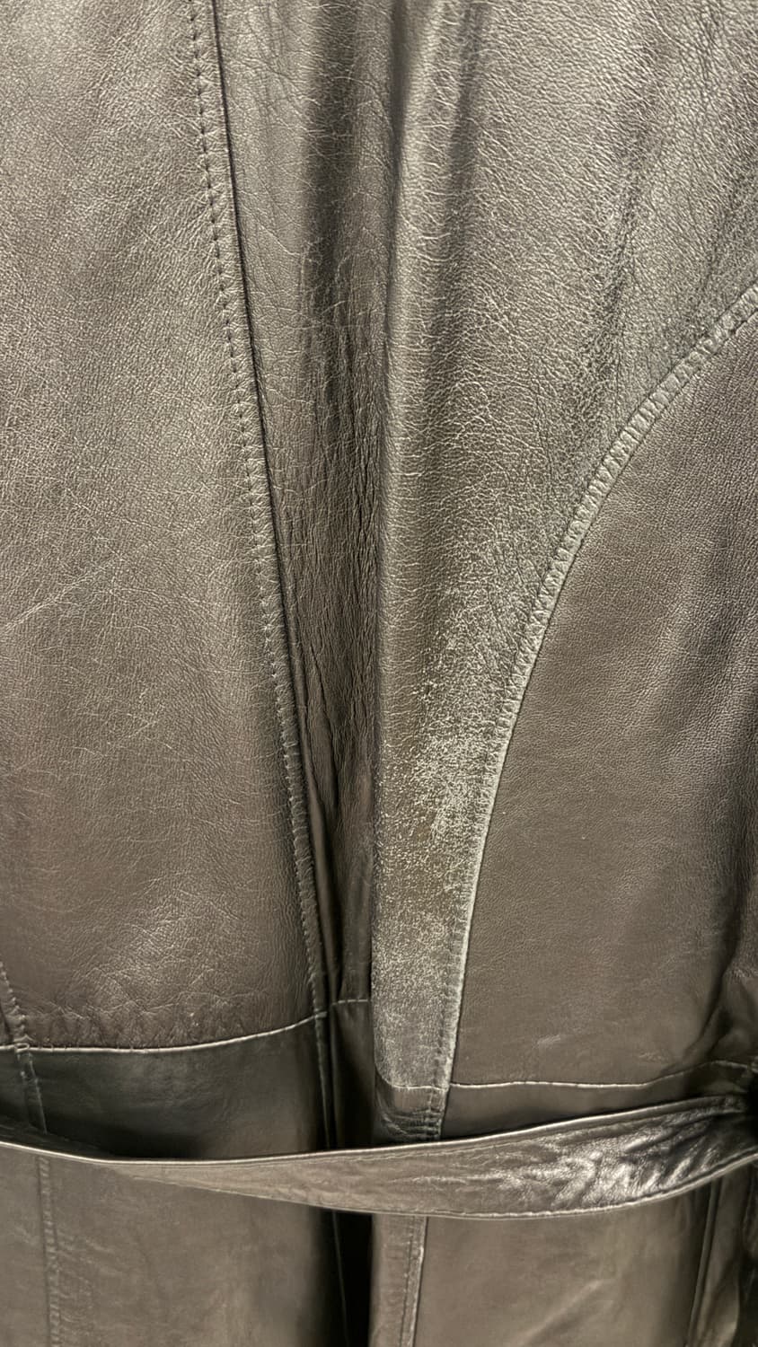 [Made in Italy] 파리 빈티지샵 구매 베라펠레 레더 코트 상품이미지3