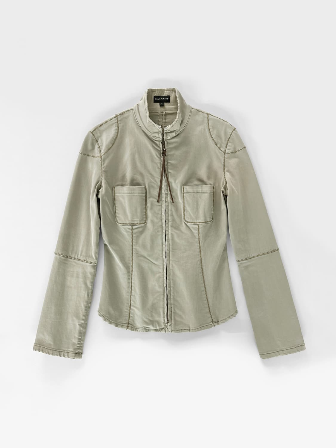 00s 빈티지 DKNY Jeans 집업 패널 코튼 자켓 상품이미지3