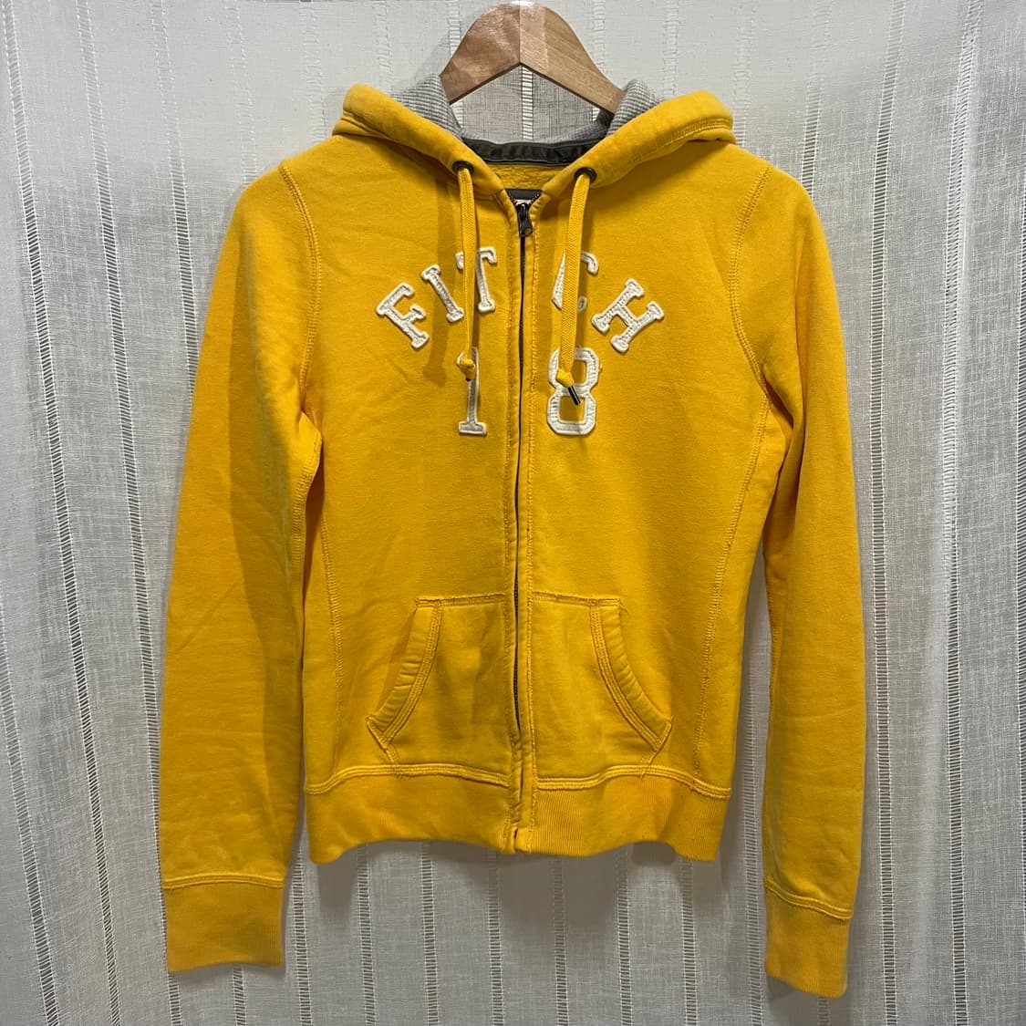 아베크롬비 클래식 후드집업 머스타드 상품이미지1