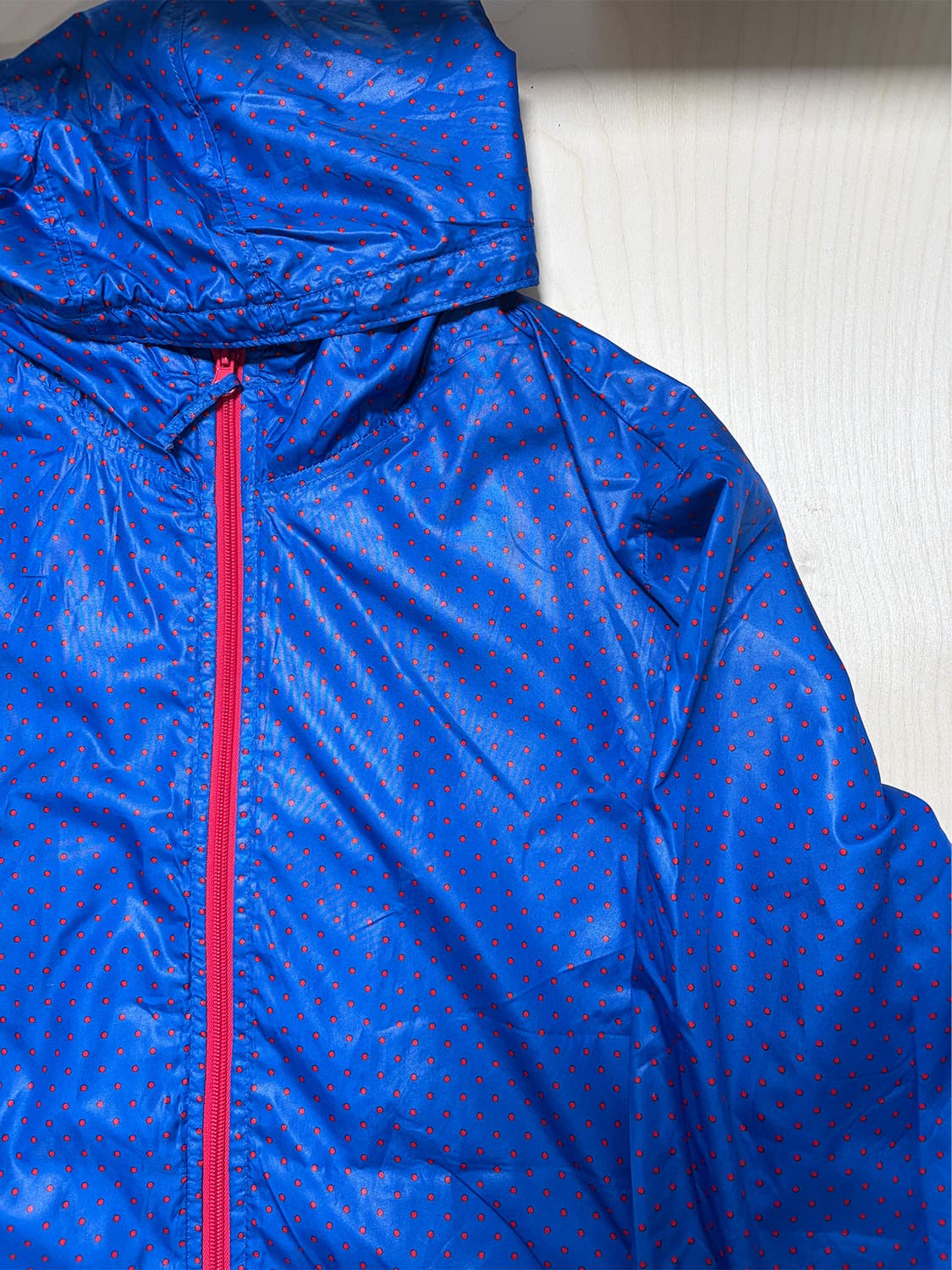 도트 블루 윈드브레이커 자켓  상품이미지5