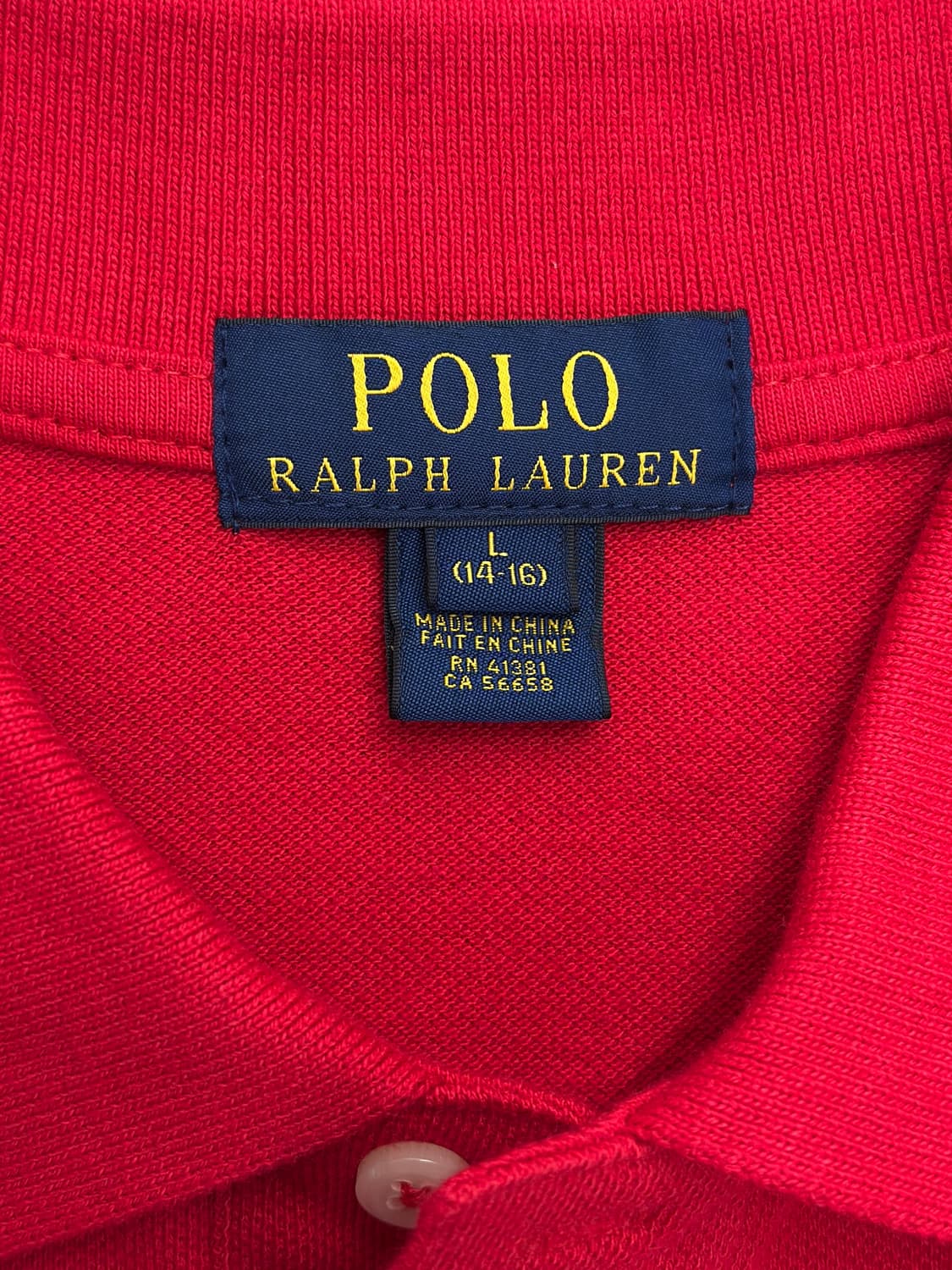폴로 랄프로렌 레드/네이비 빅포니 카라티  상품이미지5