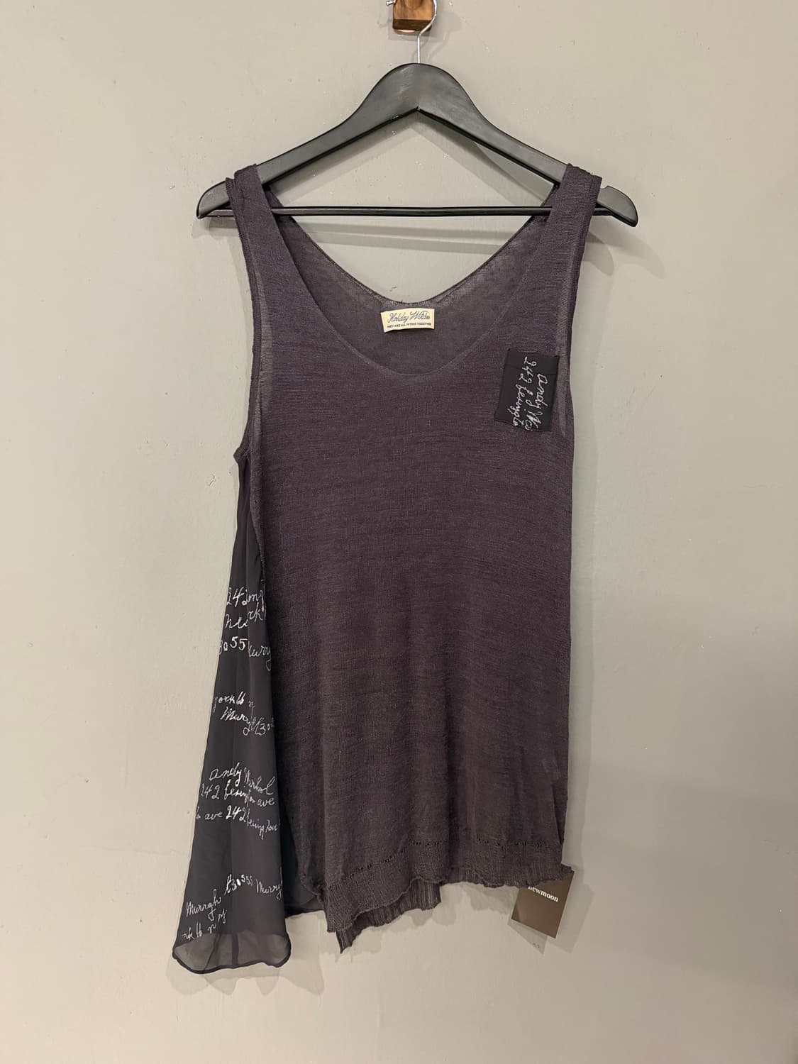 unbalance shape sheer sleeveless 상품이미지6