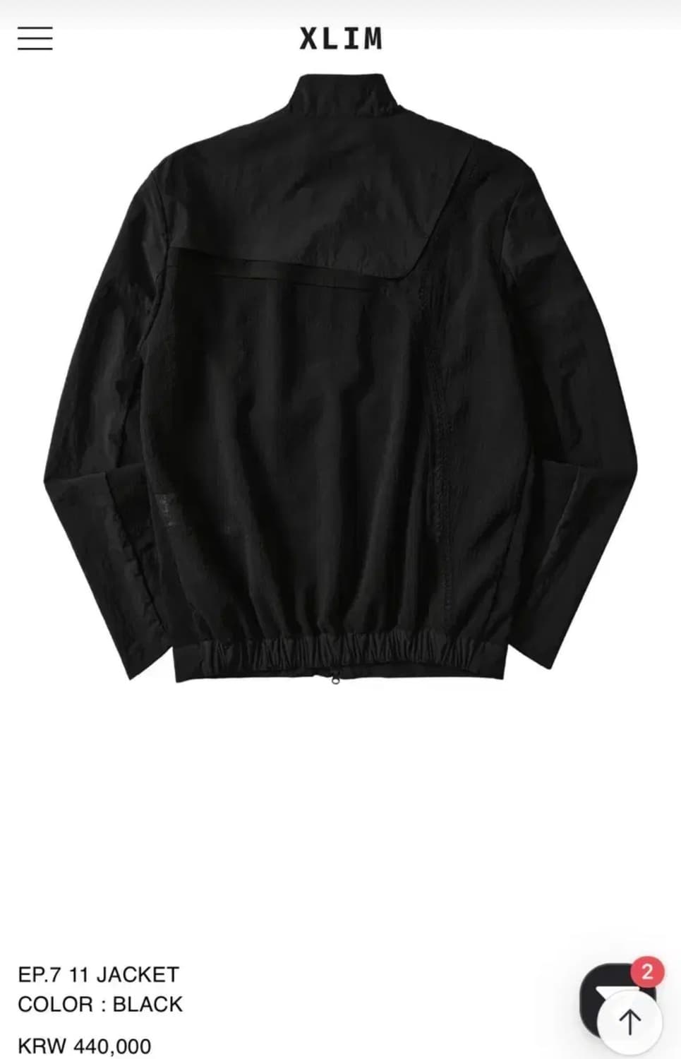 [M] xlim 엑슬림 ep7 ep.7 11 jacket black 자켓 상품이미지3