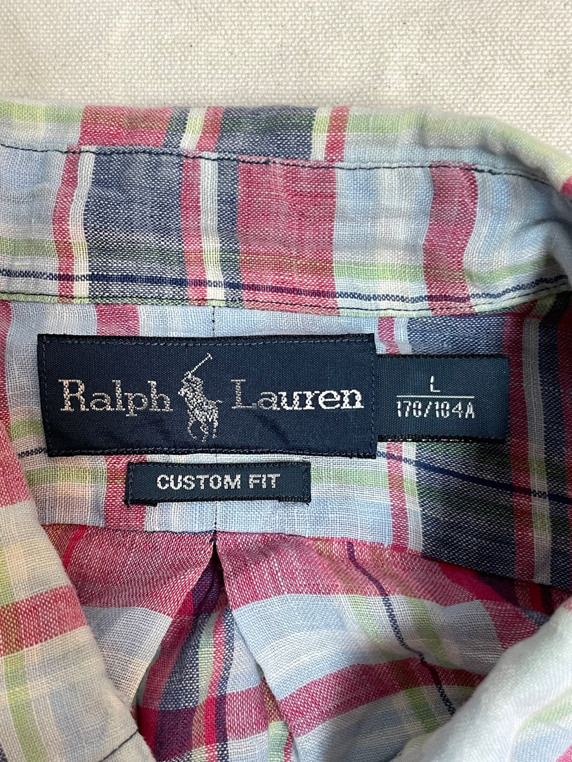 폴로 린넨 체크셔츠  상품이미지6