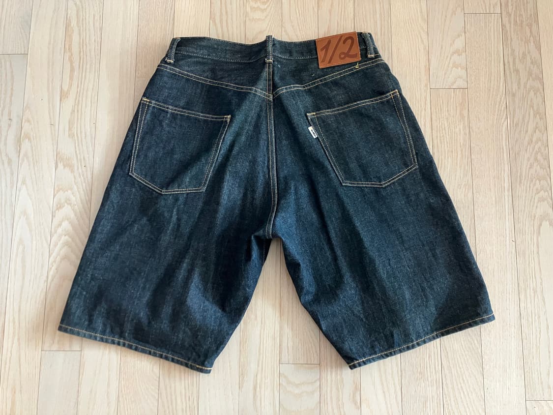 팻요 FAT TOKYO 데님 숏 팬츠 33 - 34 우라하라 스트릿 상품이미지8