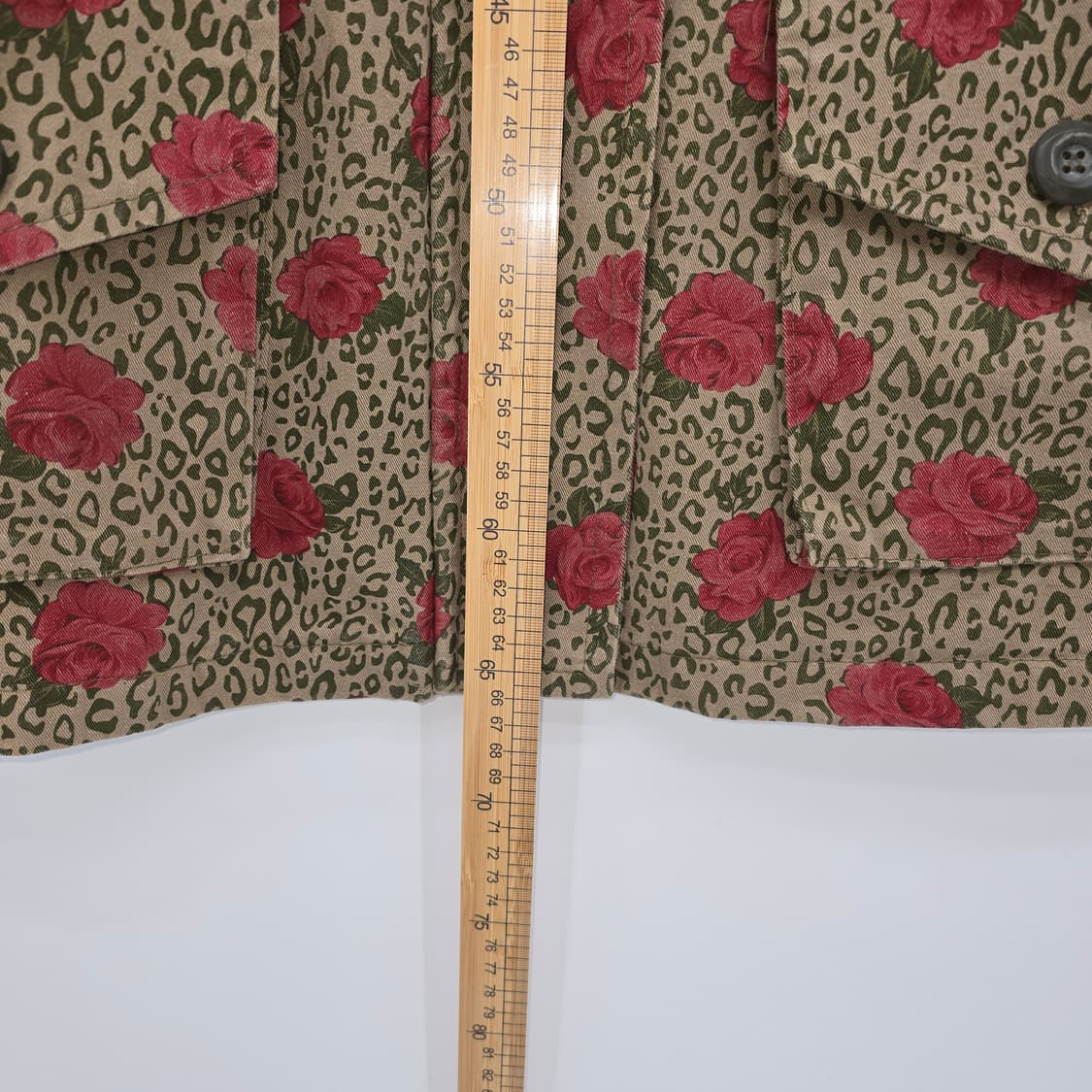 독특한 장미와 레오파드 패턴의 자켓 상품이미지4